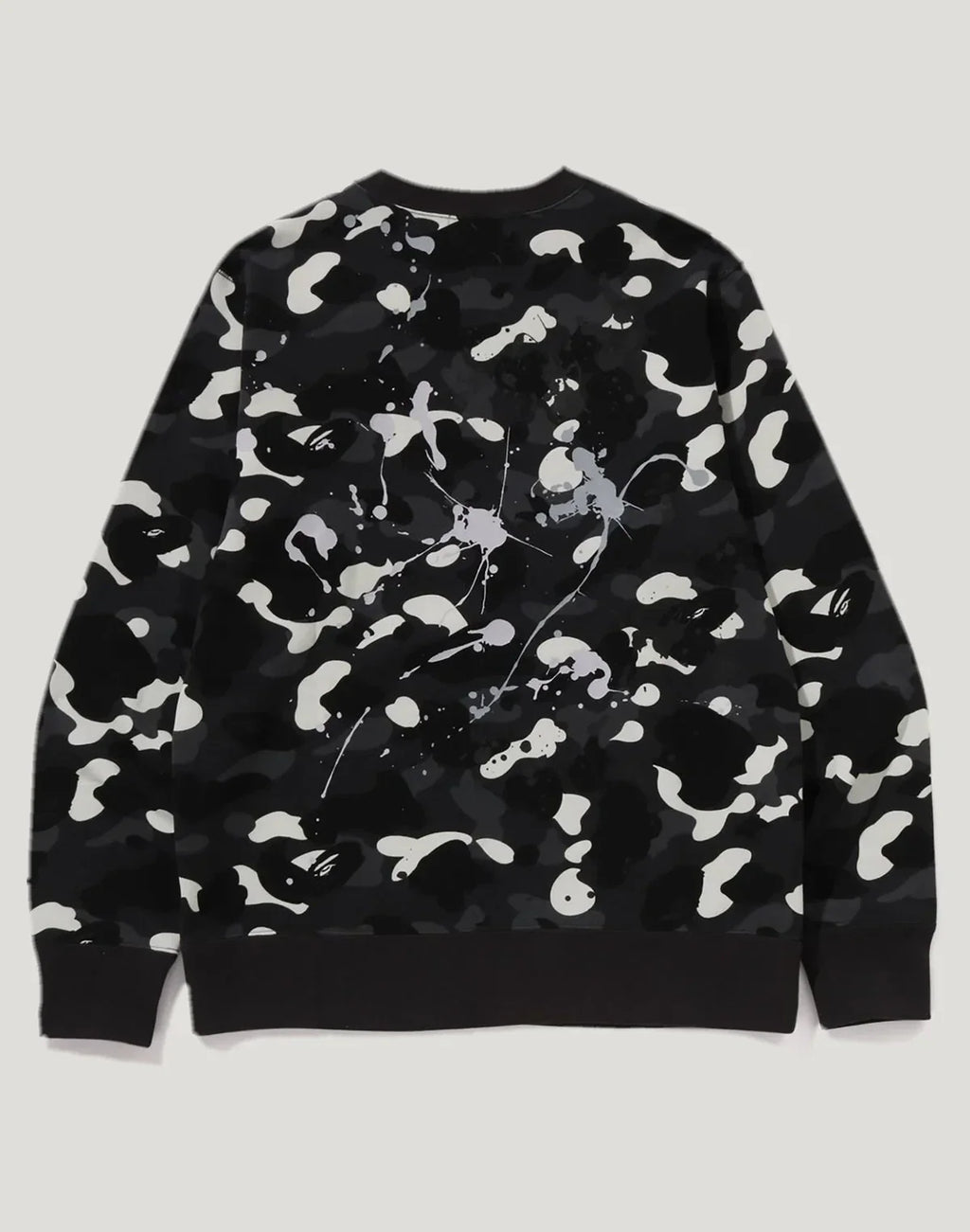 Men's Cotton City Camo Crewneck Sweatshirt - Black