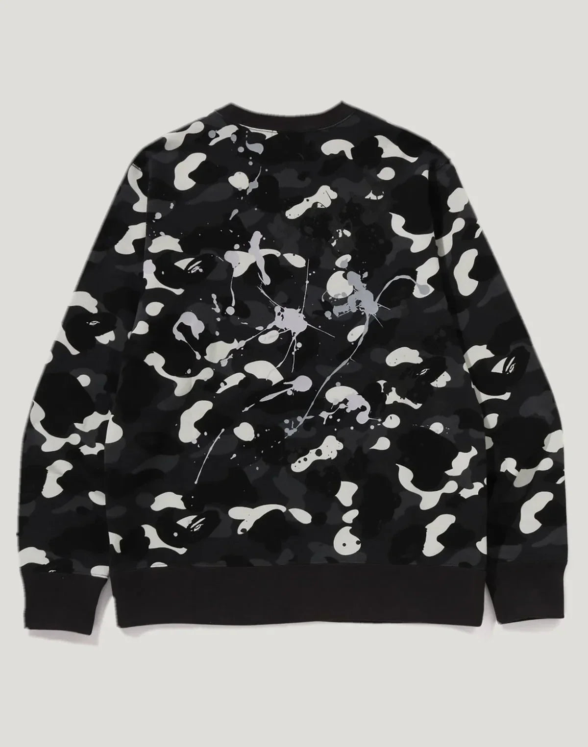 Men's Cotton City Camo Crewneck Sweatshirt - Black