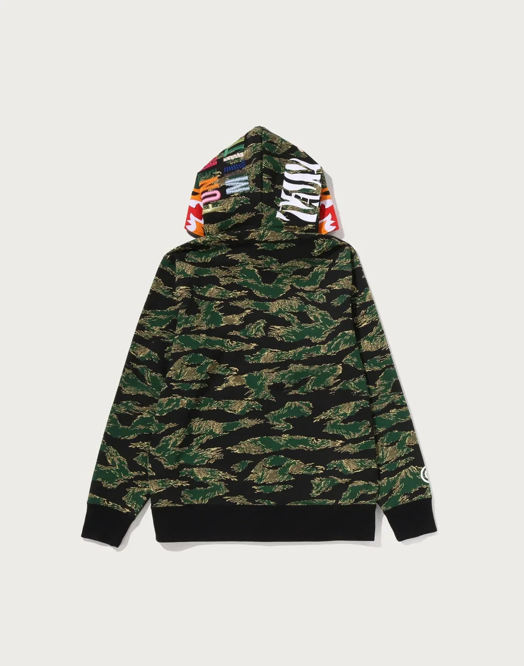 Men's Tiger Graphic Zip Hoodie - Green