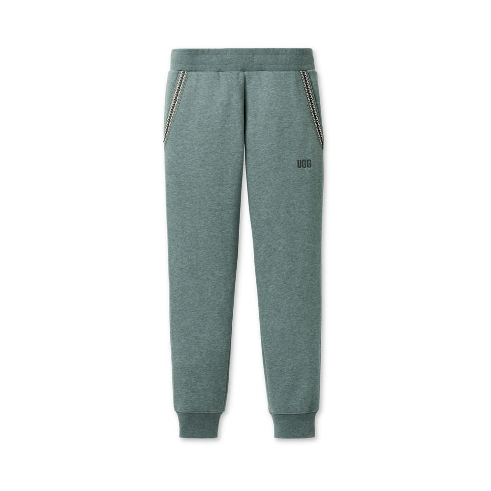 Men's Cotton Blend Drawstring Joggers - Purple