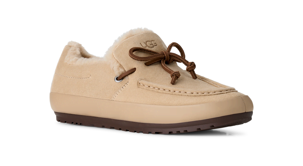 Women's Suede Slip-On Shoe - Mustard