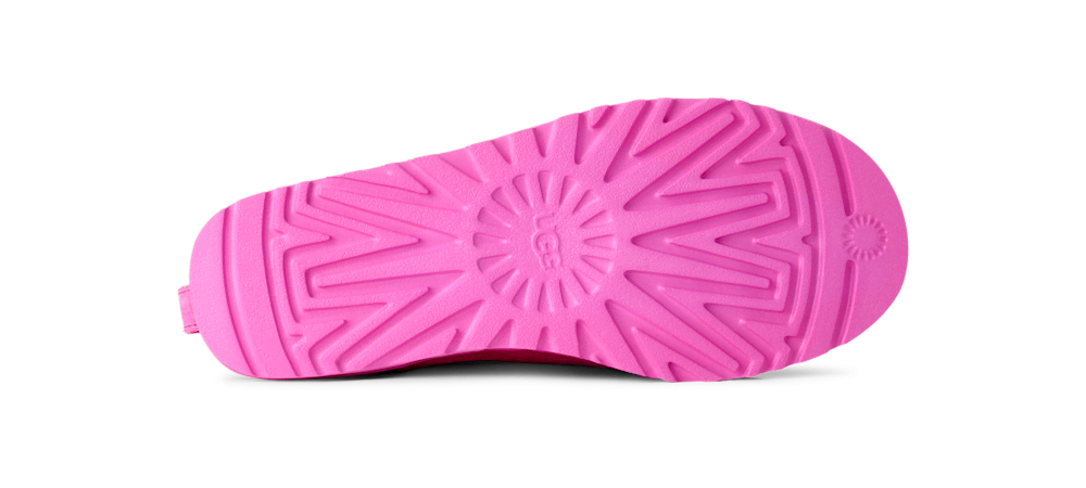 Women's Calf Hair Micro Boot - Bright Fuchsia