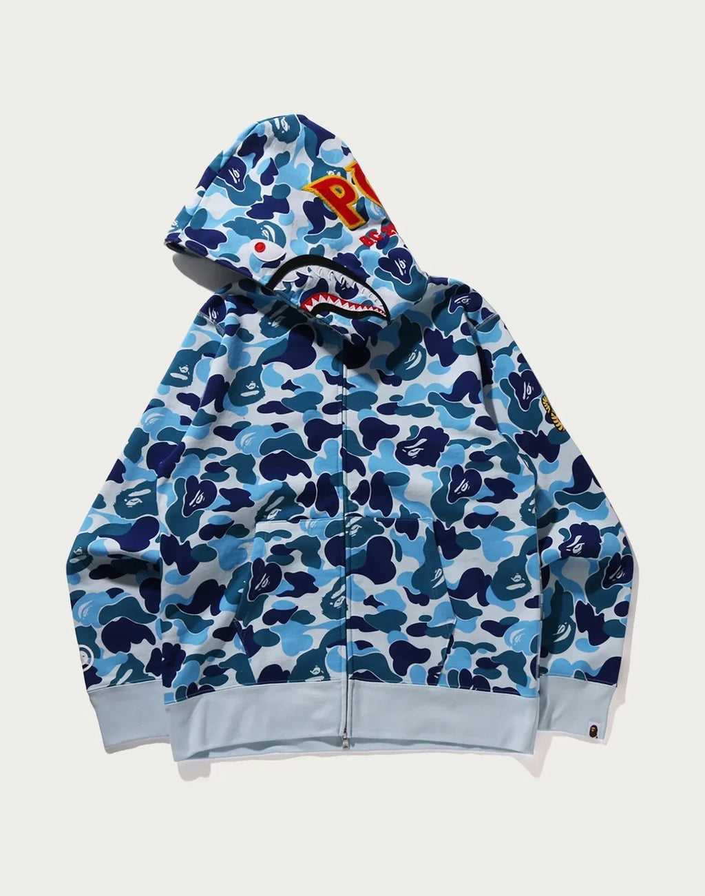 Camo Full-Zip Hoodie - Blue