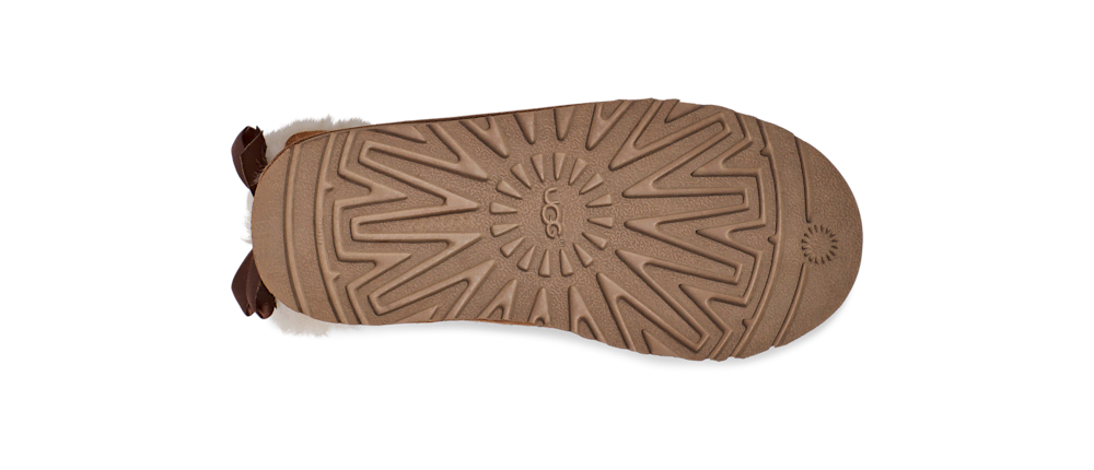 Kids' Sheepskin Bow Boot - Brown