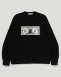 Men's Relaxed Banknote Print Crewneck Sweatshirt
