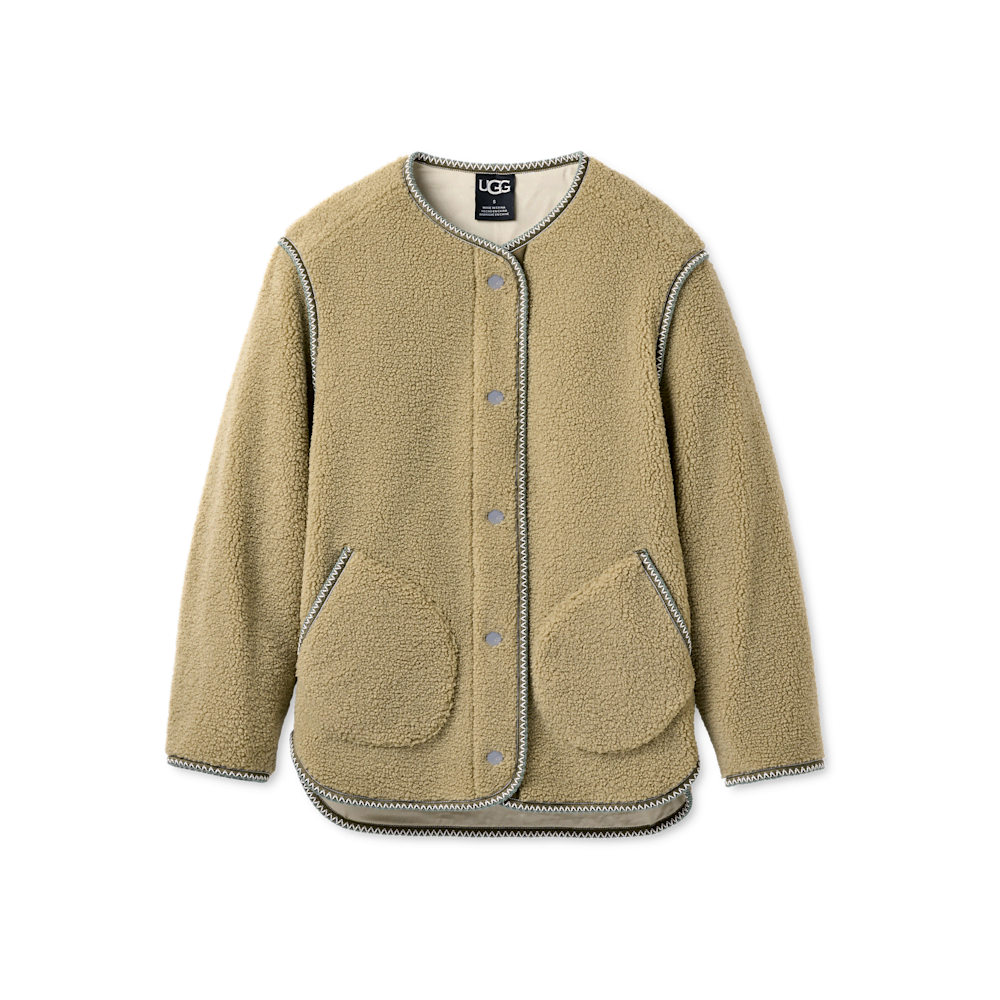 Women's Plush Fleece Lined Jacket - Brass