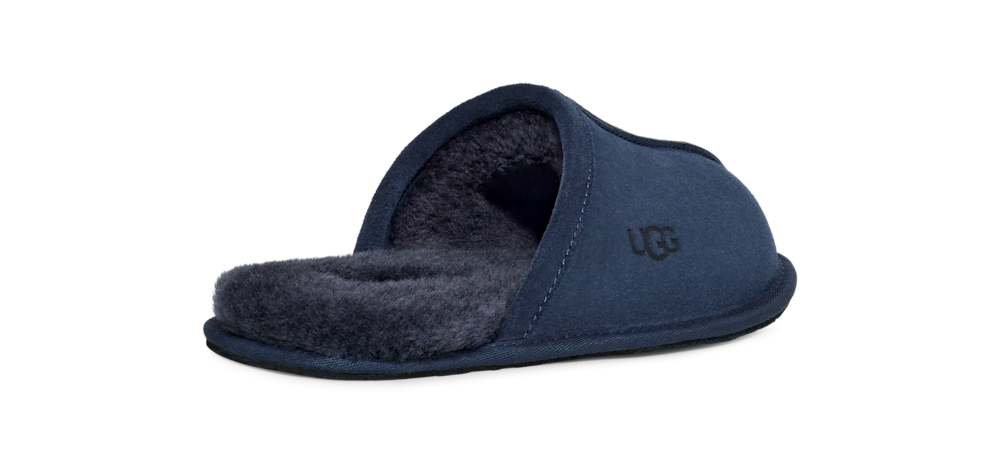 Men's Suede Open-Back Slipper - Brown