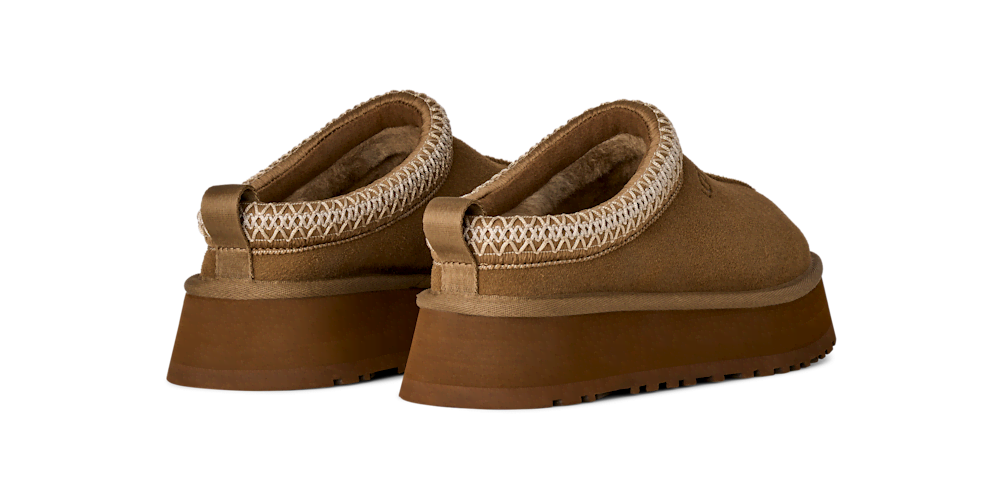 Women's Suede Platform Slipper - Bronze