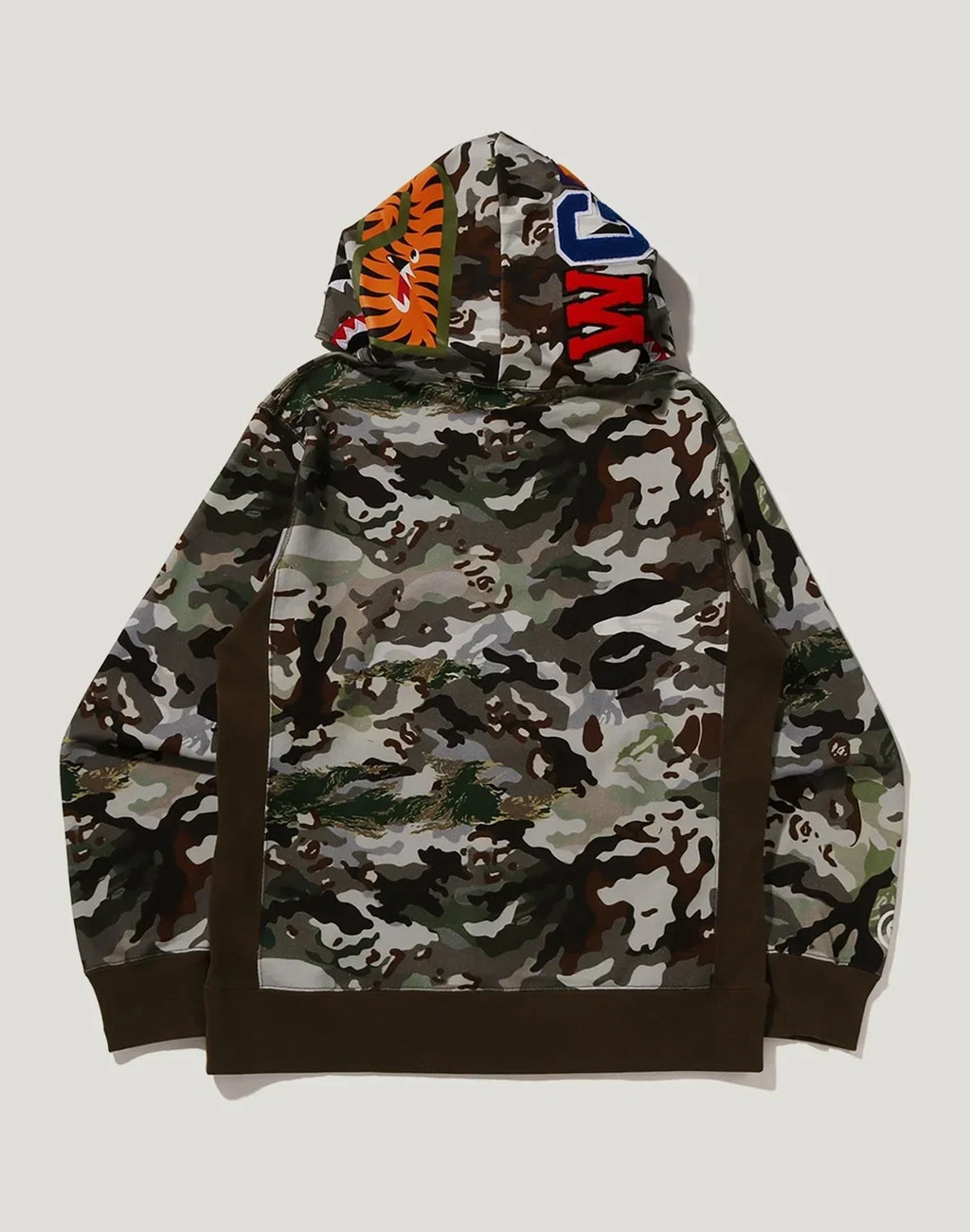 Camo Graphic Pullover Hoodie - Olive
