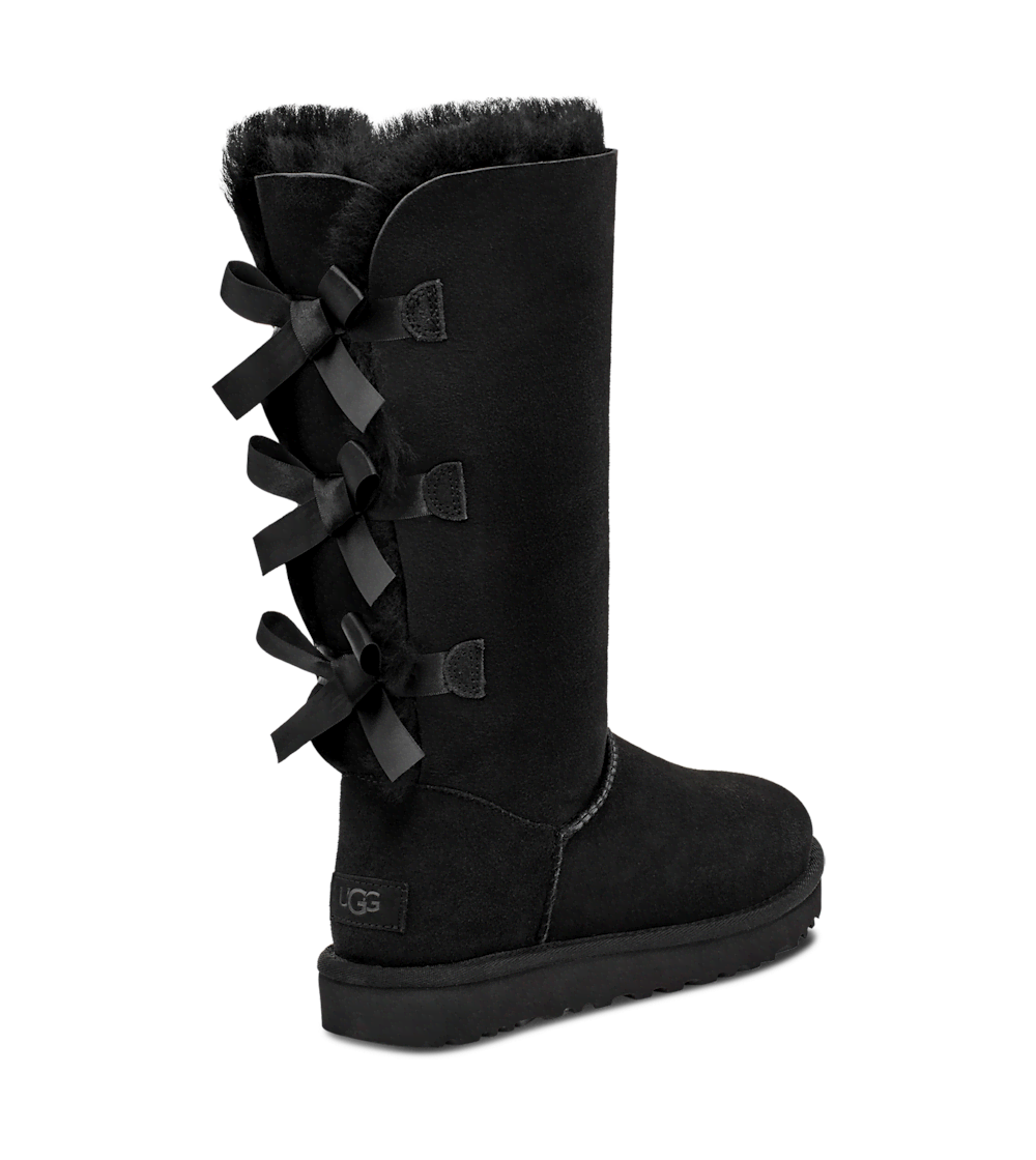 Women's Tall Sheepskin Bow Boot - Chestnut