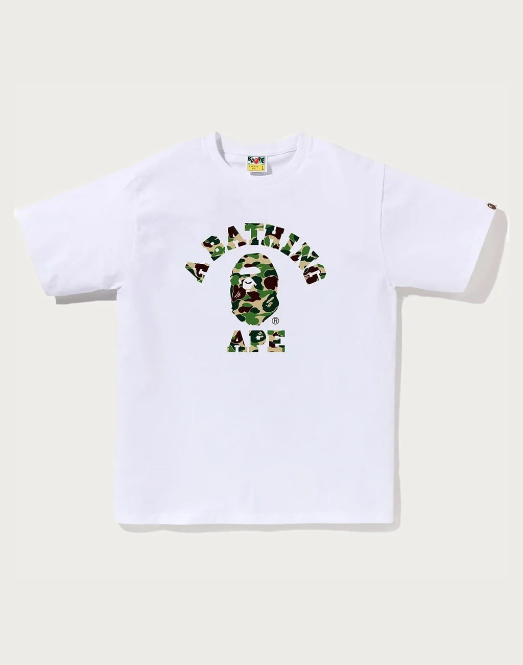 Men's Cotton Camo Graphic T-Shirt - White Pink