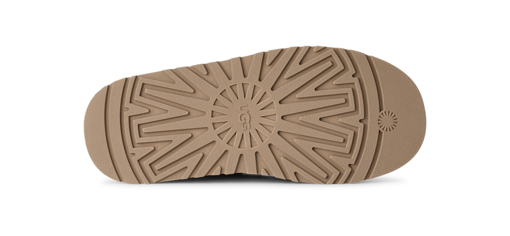 Women's Suede Lace-Up Platform Slipper - Sand
