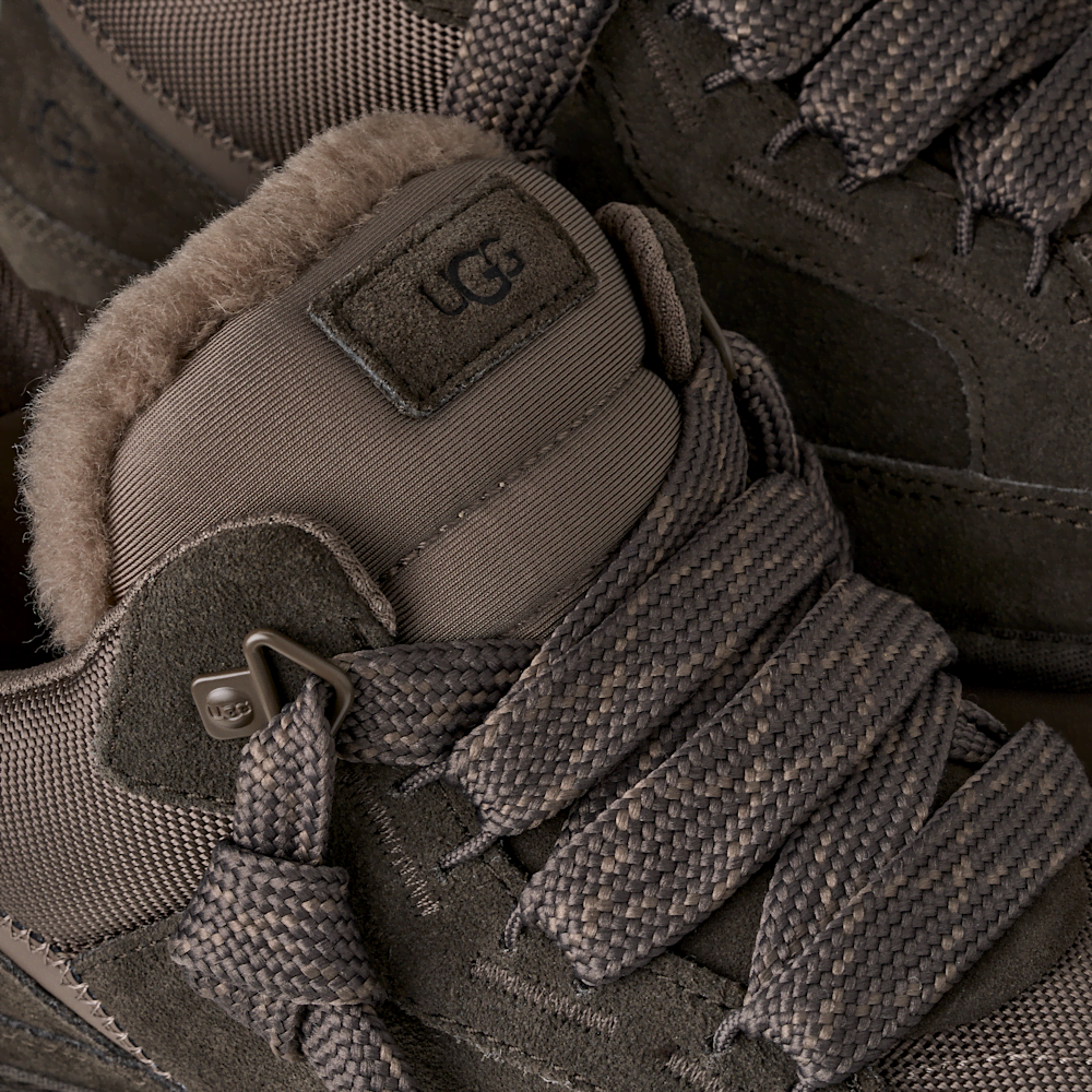Men's Suede and Mesh Low Top Sneaker - Blue