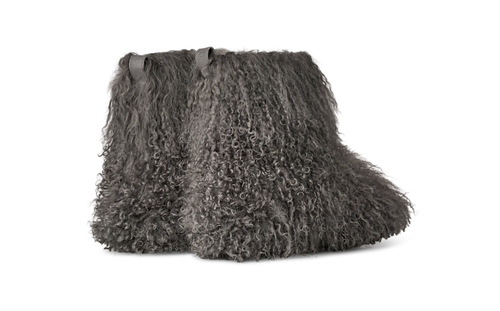 Women's Sheepskin Short Boot - Grey