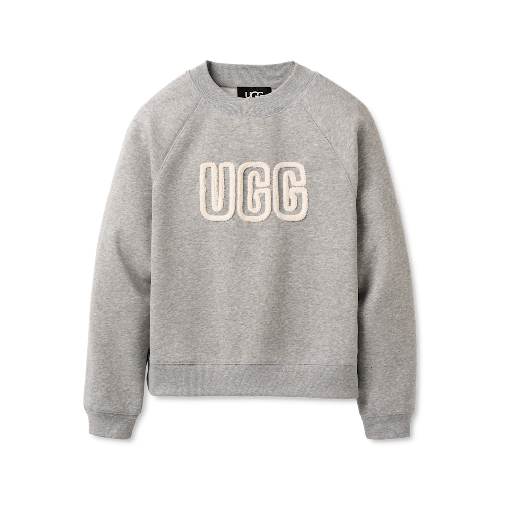 Women's Chenille Appliqué Crewneck Sweatshirt - Chestnut