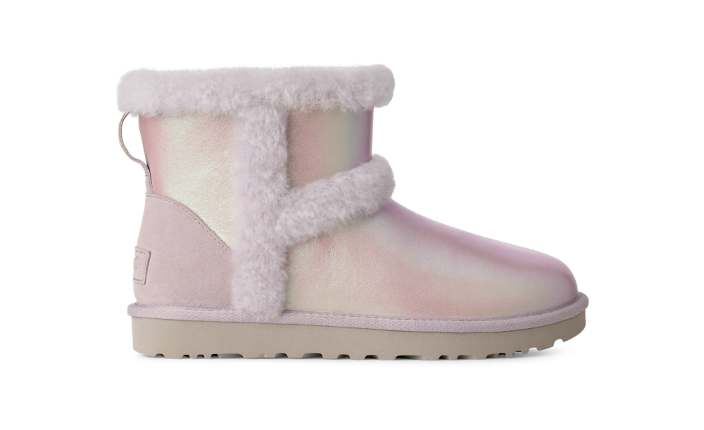 Women's Iridescent Leather Mini Boot