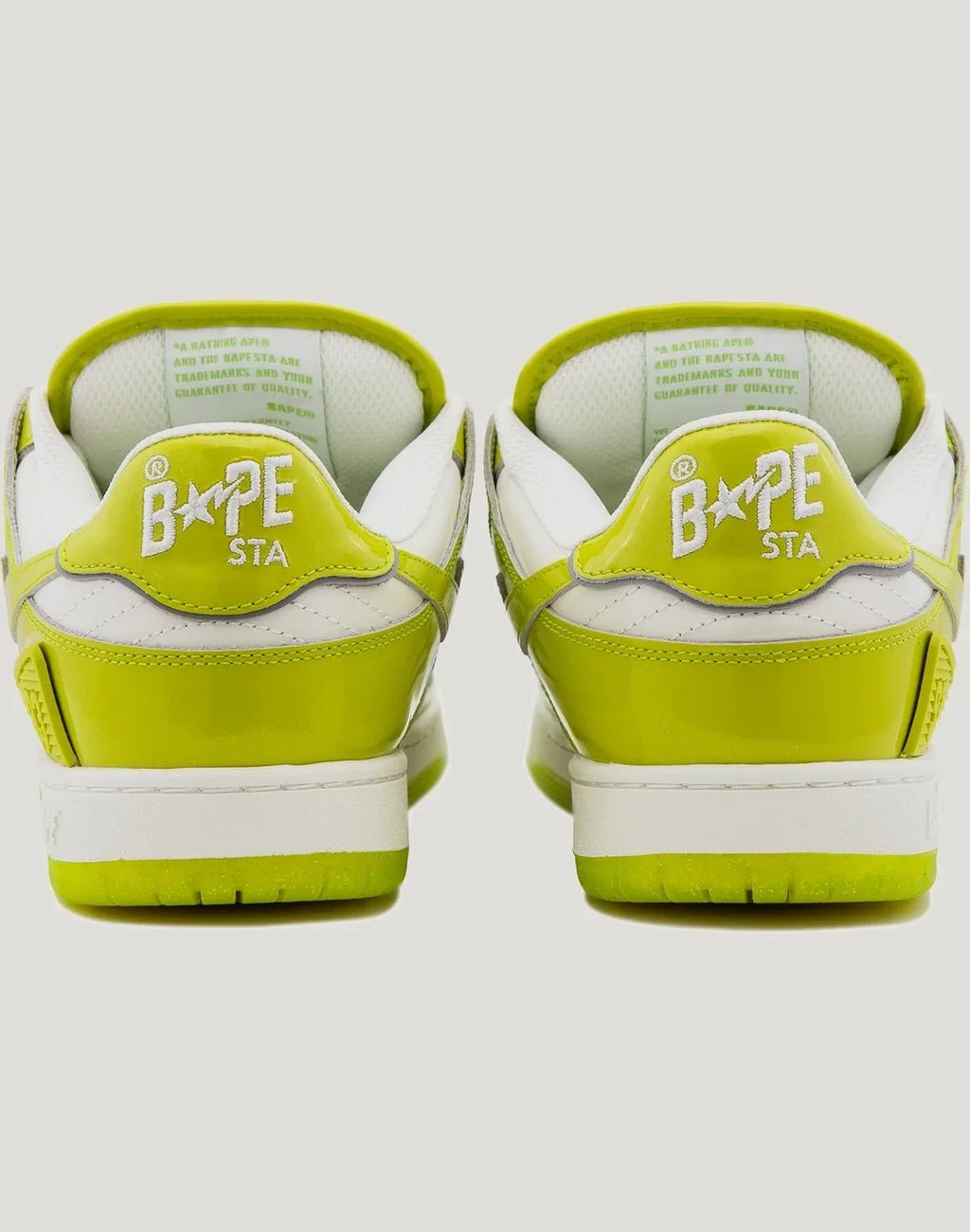 Men's Leather Low Top Sneakers - Green