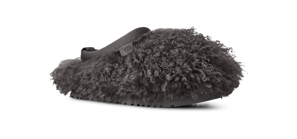 Women's Long Sheepskin Platform Mule - Cream