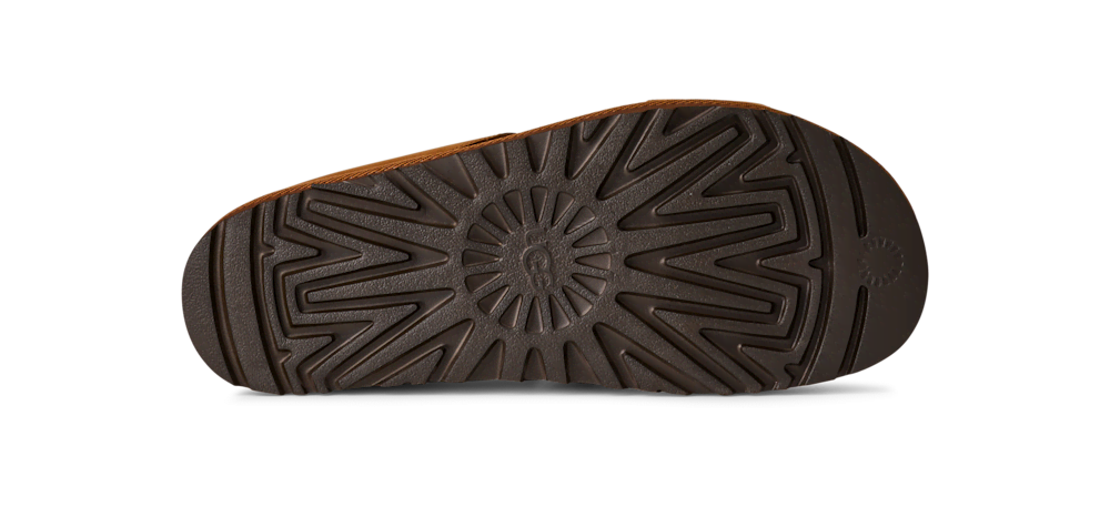 Women's Leather Cutout Platform Slide