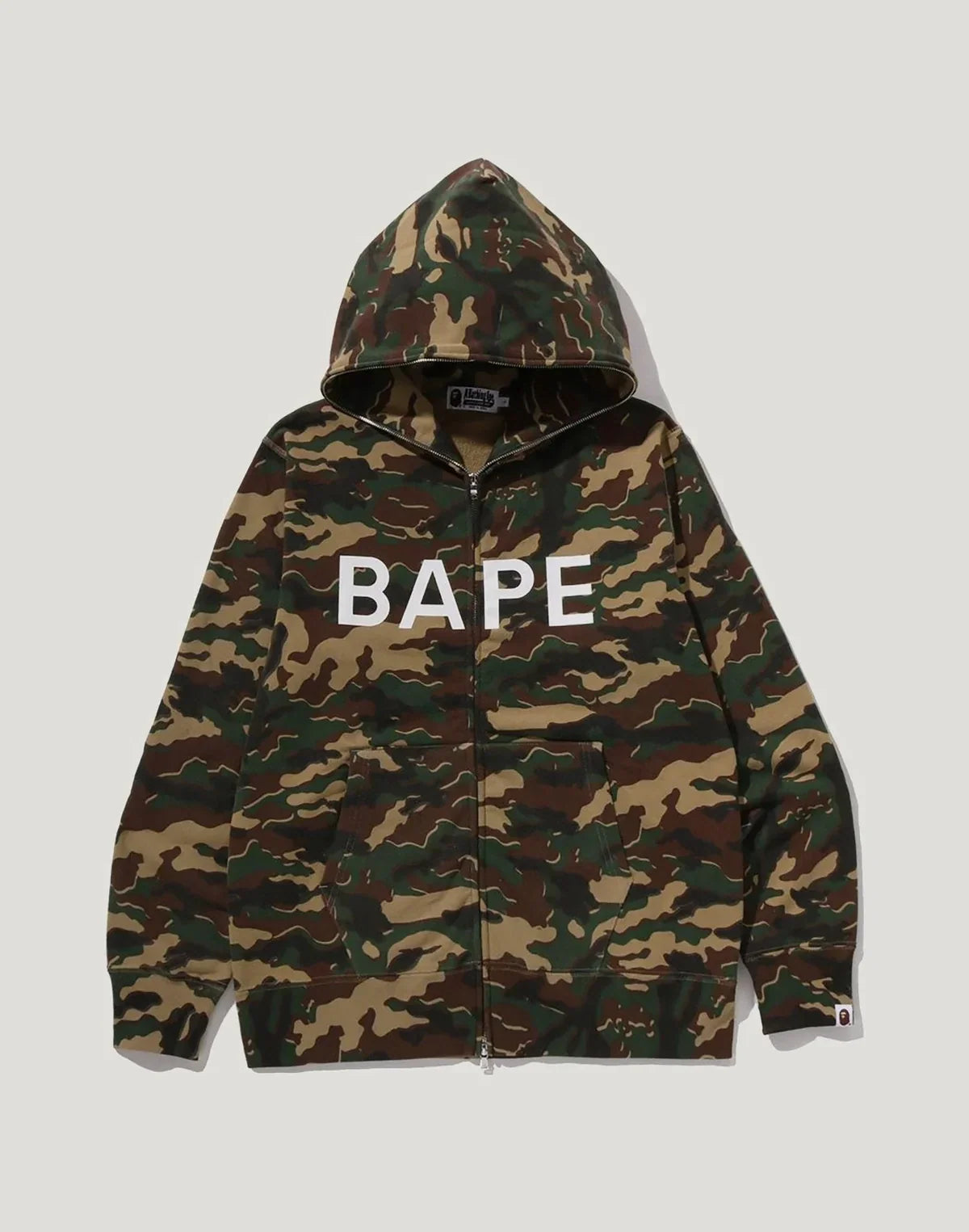 Men's Woodland Camo Full-Zip Hoodie - Purple