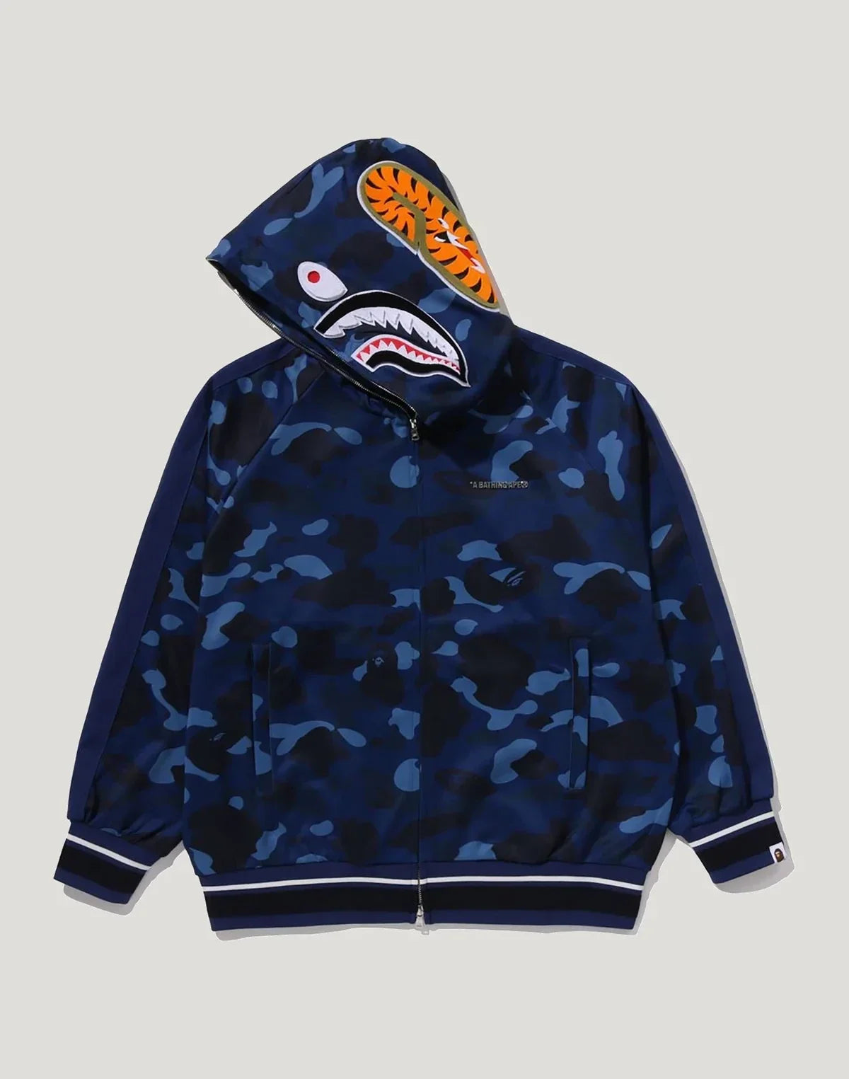 Camo Hooded Track Jacket - Purple