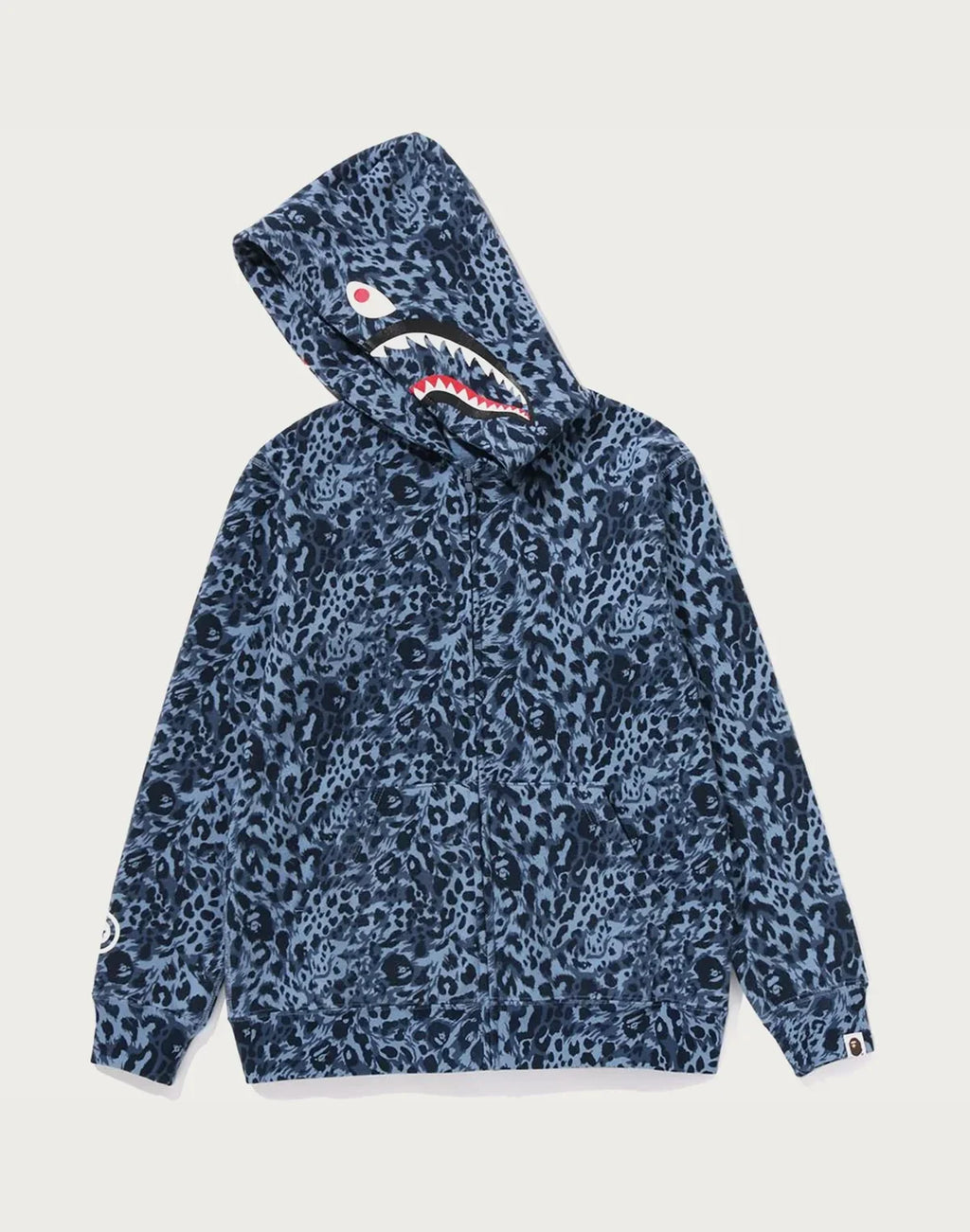 Kids' Leopard Print Zip Hoodie - Beige