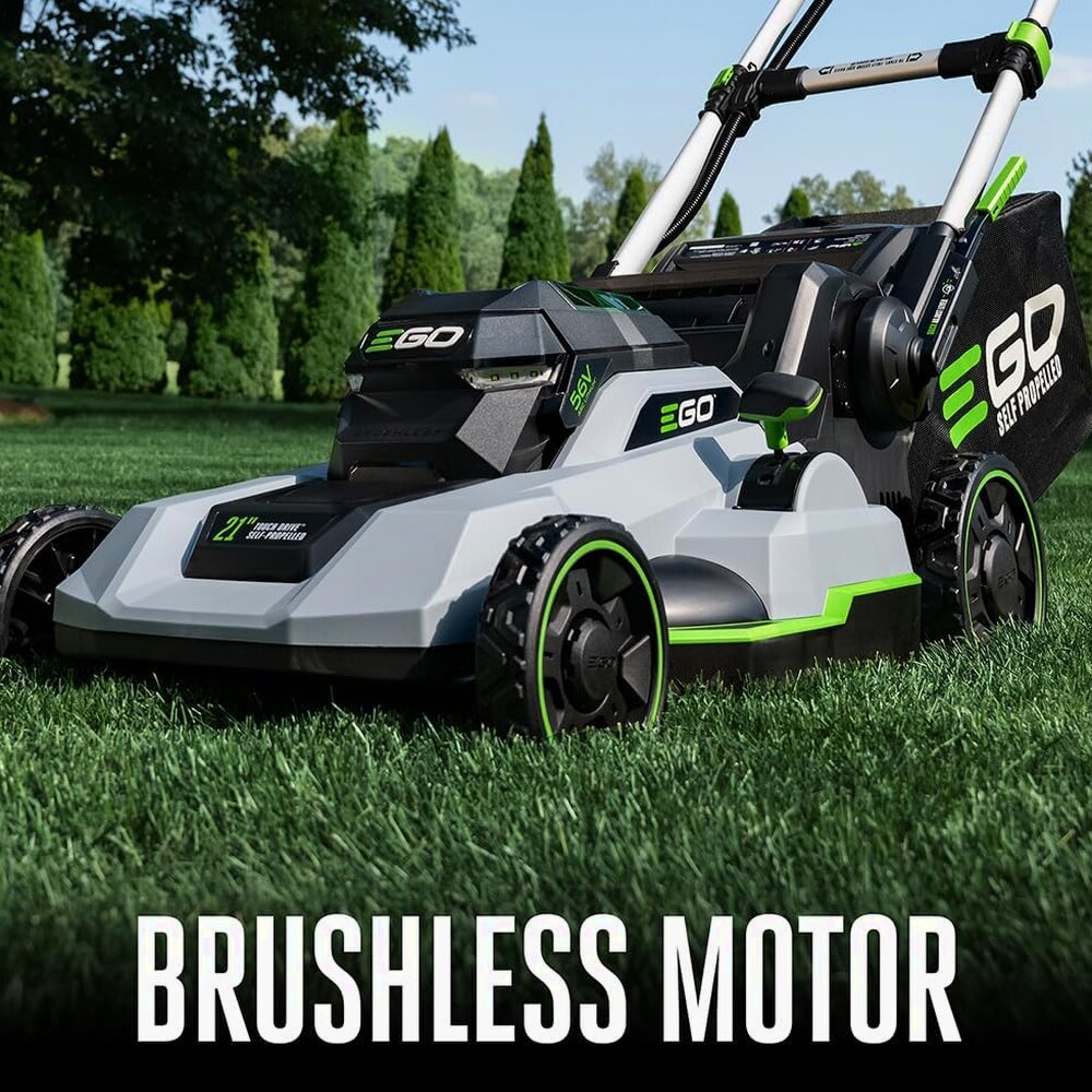 EGO Power+ 21-Inch 56-Volt Lithium-Ion Self-Propelled Cordless Lawn Mower With 2 4.0Ah Batteries And Rapid Charger - LM2