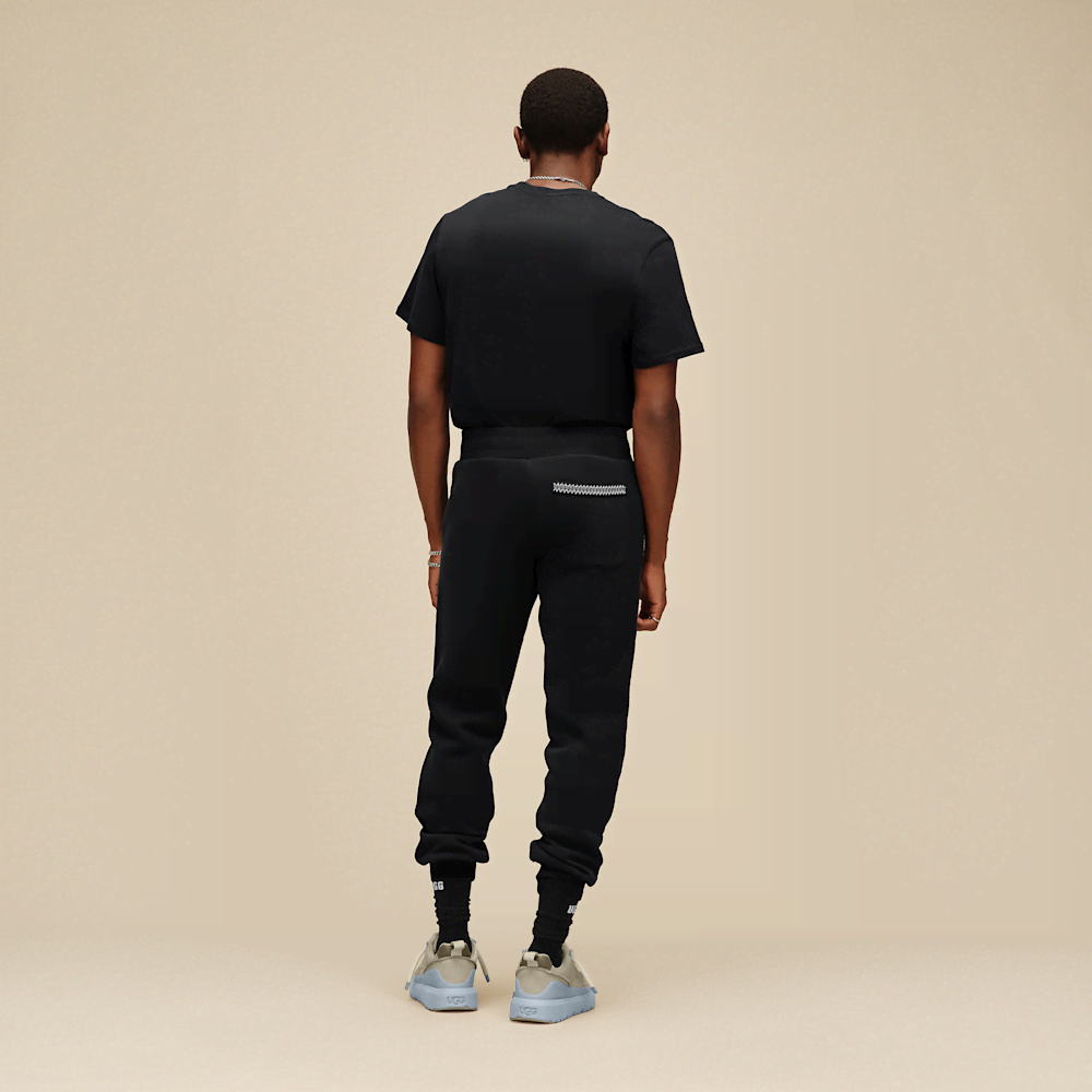 Men's Cotton Blend Drawstring Joggers - Purple