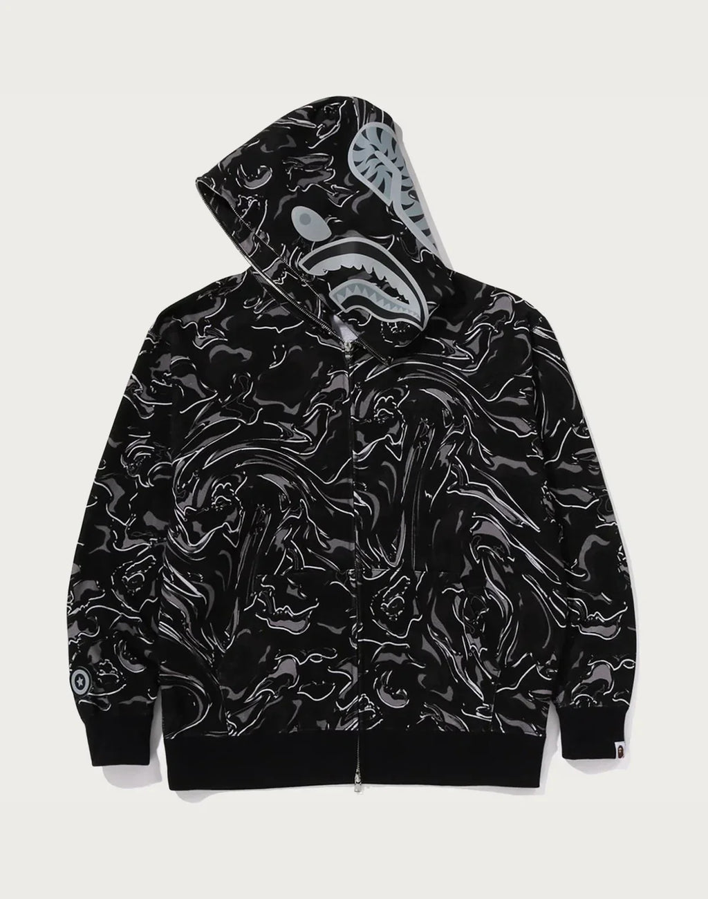 Relaxed Full-Zip Cotton Hoodie - Green