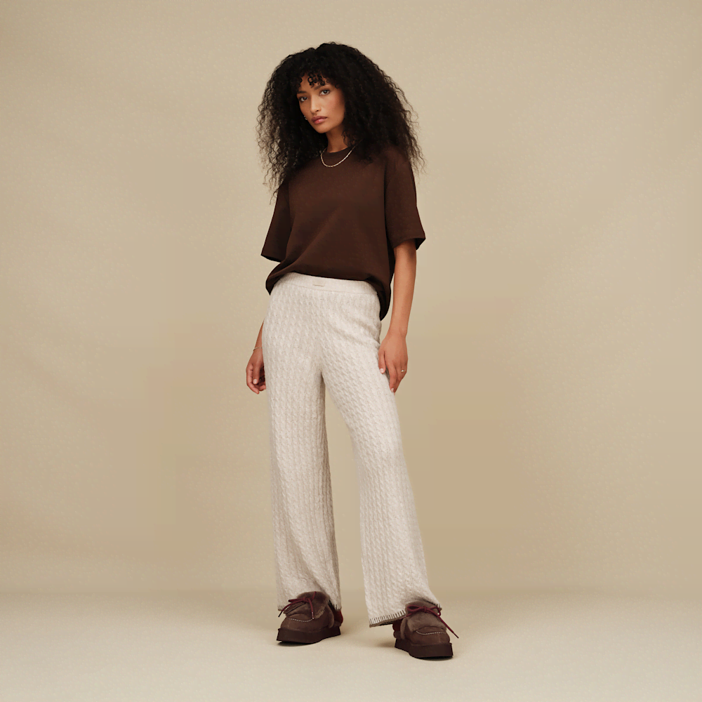Women's Suede Platform Slipper - Chestnut