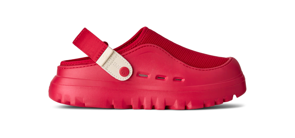 Men's Mesh Adjustable Strap Clog - Red