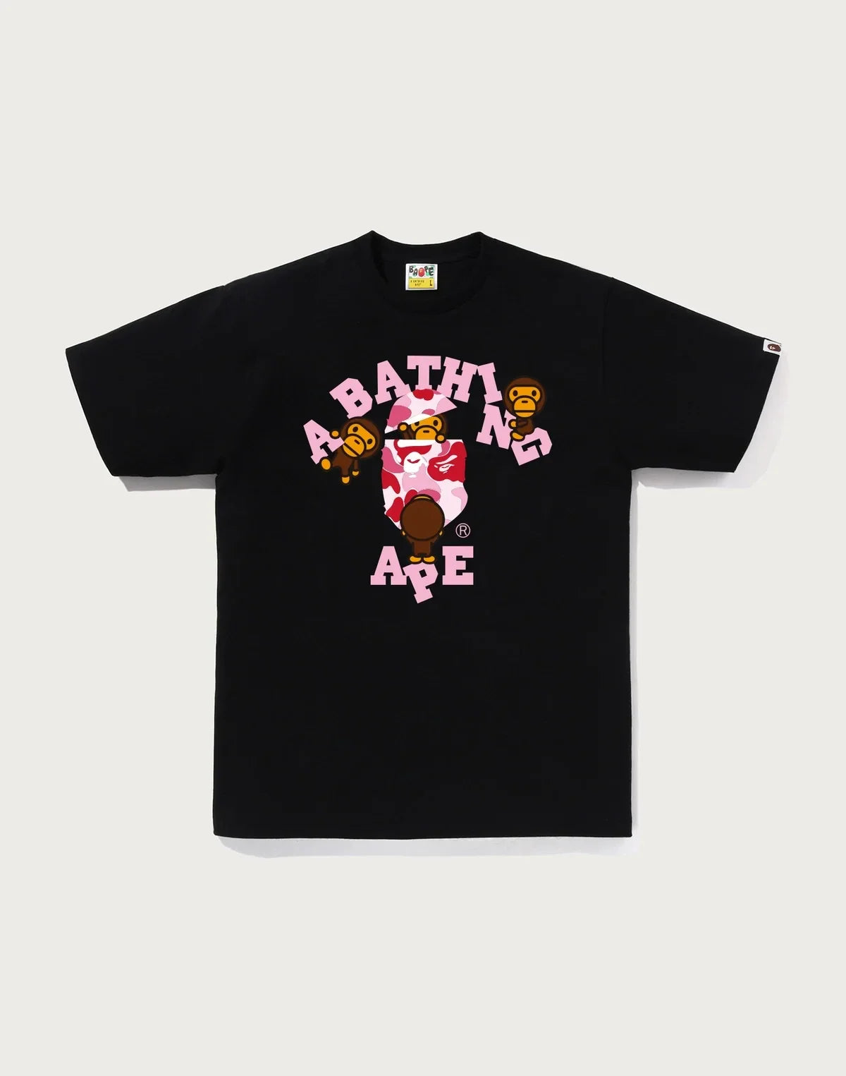 Men's Cotton Camo Character Graphic T-Shirt - Black Blue