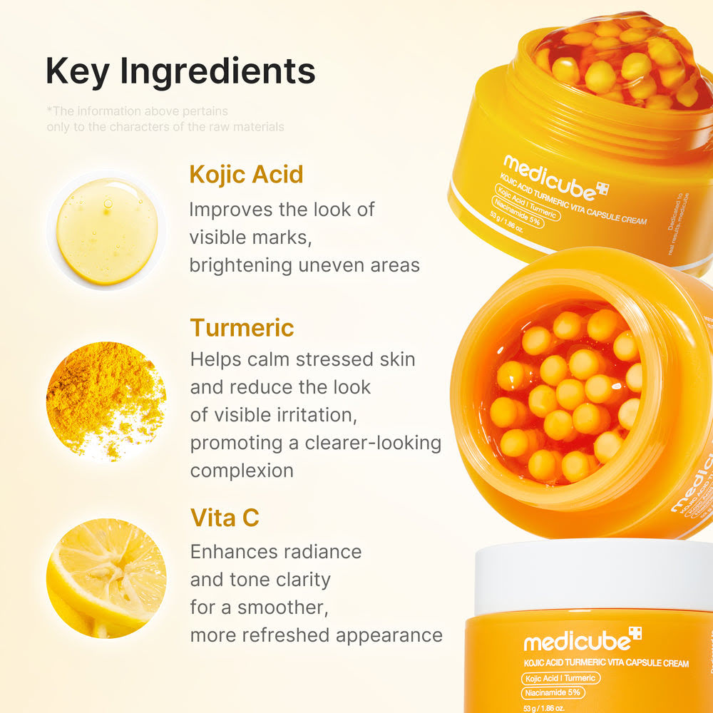 Kojic Acid Turmeric Capsule Face Cream