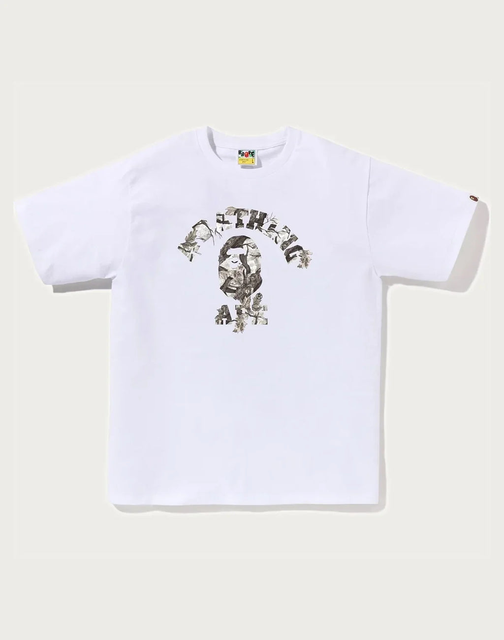 Men's Cotton Camo Graphic T-Shirt - White