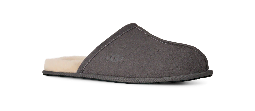 Men's Suede Open-Back Slipper - Brown