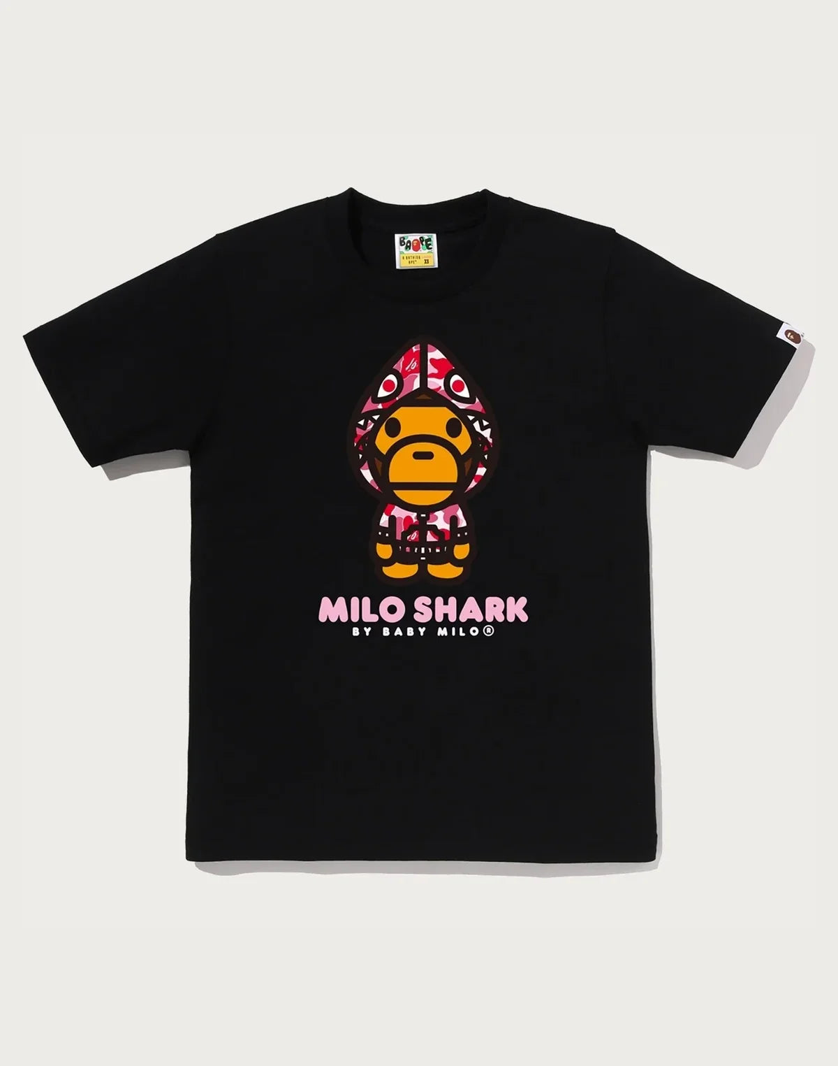 Women's Camo Character Graphic T-Shirt - White Pink