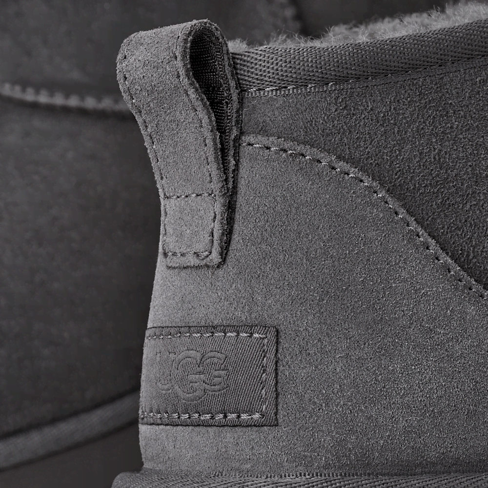 Men's Low Shaft Sheepskin Boot - Dark Grey