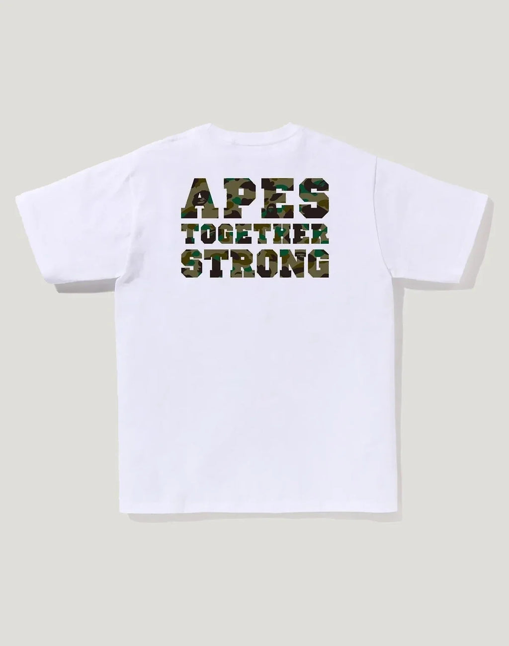 Men's Cotton Camo Graphic T-Shirt - White Green
