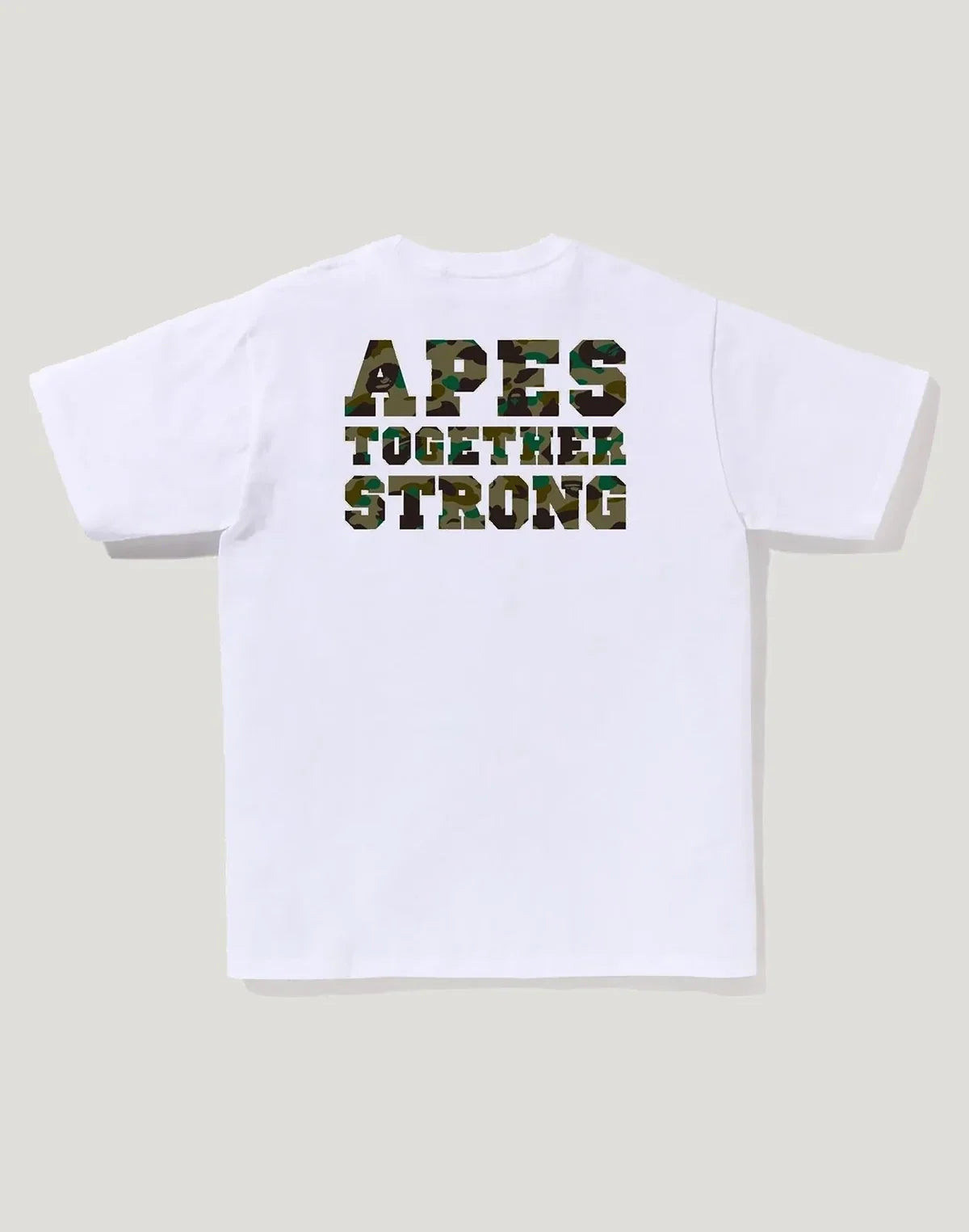 Men's Cotton Camo Graphic T-Shirt - White Green