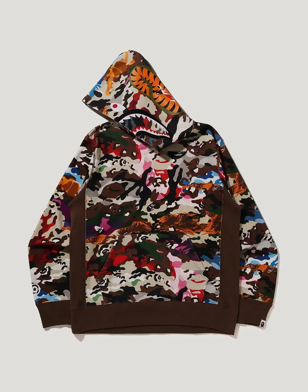 Camo Graphic Pullover Hoodie - Olive