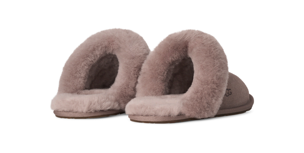 Women's Suede Sheepskin Slide Slipper - Espresso