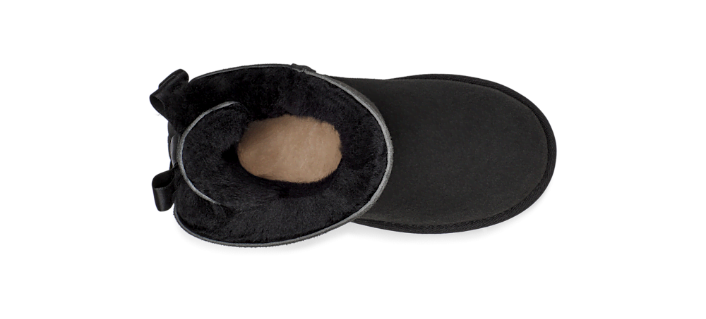 Kids' Sheepskin Bow Boot - Brown