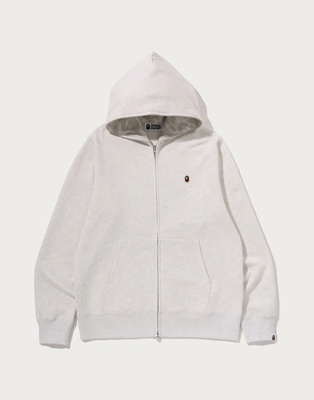 Men's Graphic Full-Zip Hoodie - Gray