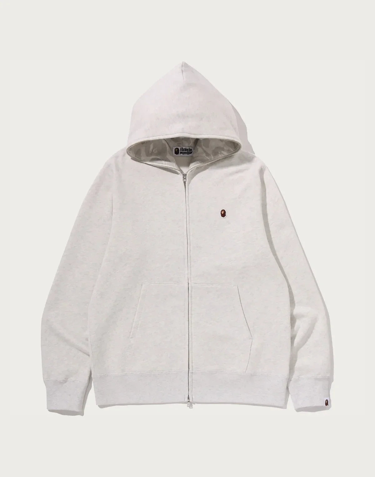Men's Graphic Full-Zip Hoodie - Gray