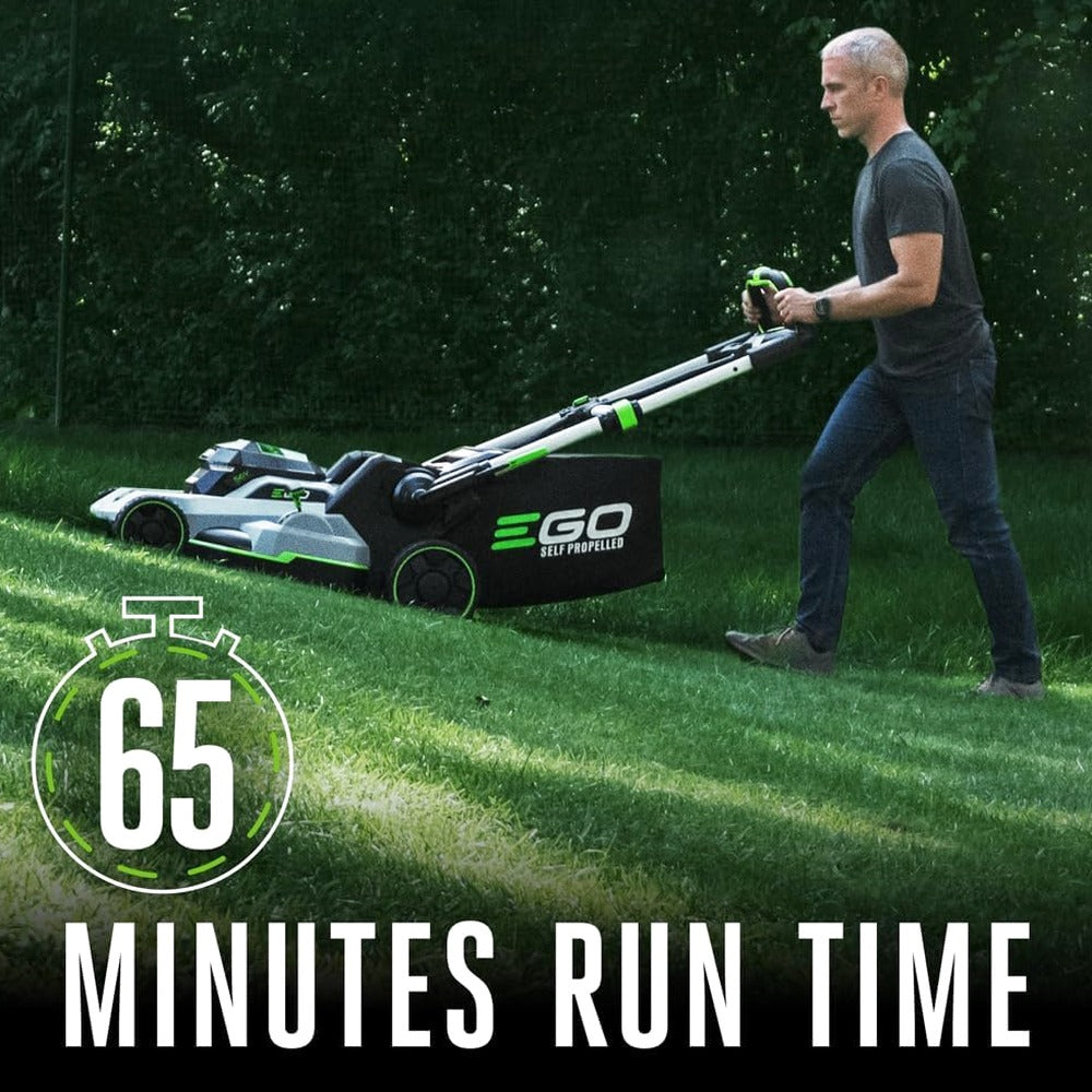 EGO Power+ 21-Inch 56-Volt Lithium-Ion Self-Propelled Cordless Lawn Mower With 2 4.0Ah Batteries And Rapid Charger - LM2