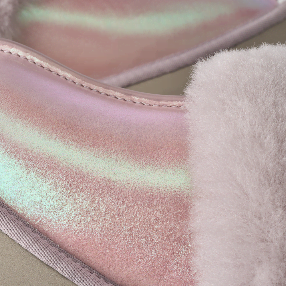 Women's Iridescent Platform Slipper