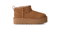 Kids' Suede Platform Ankle Boot - Sand