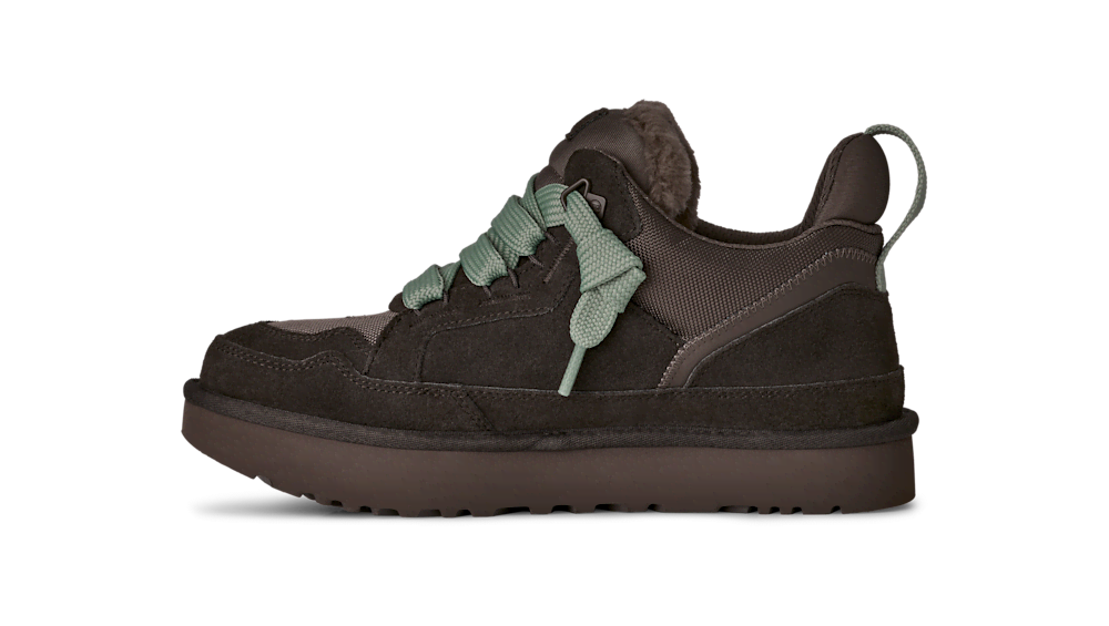 Men's Suede and Mesh Low Top Sneaker - Blue