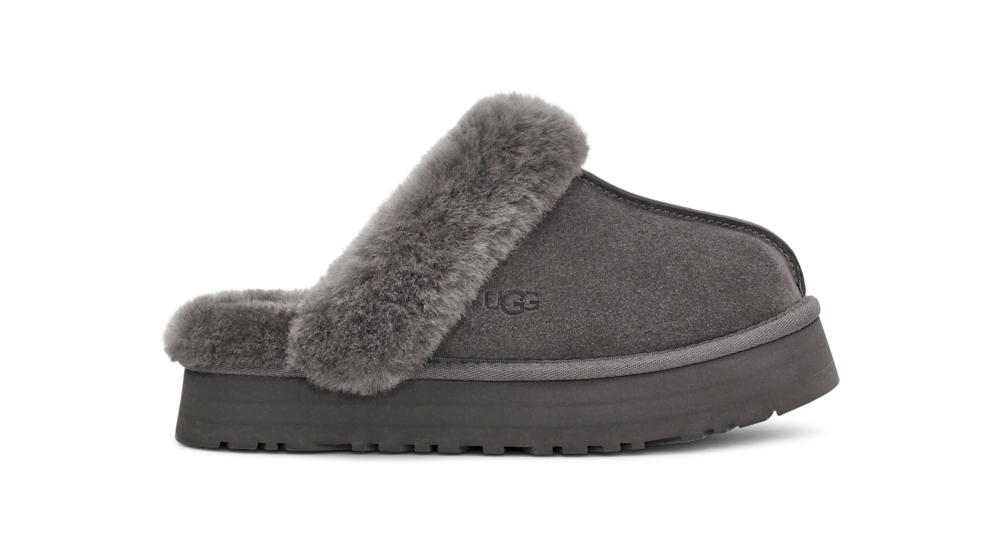 Women's Suede Platform Slipper - Brown