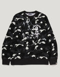 Men's Cotton City Camo Crewneck Sweatshirt - Black